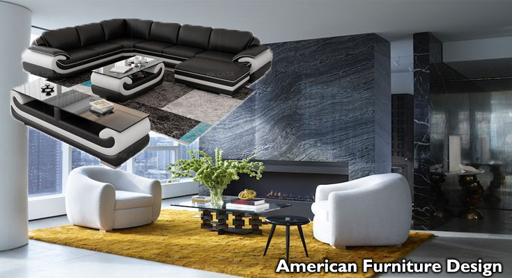 American Furniture Design: Contemporary Living Space Furniture