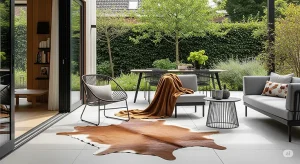 Outdoor Living in Style How to Use Hide Rugs in Summer Garden Rooms and Patios