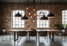 Best Modern Industrial Dining Room Lighting Fixtures Over Rectangular Tables