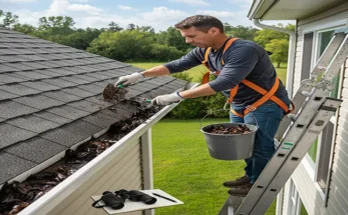 DIY Guide for Cleaning and Inspecting Gutters on a Two-Story House