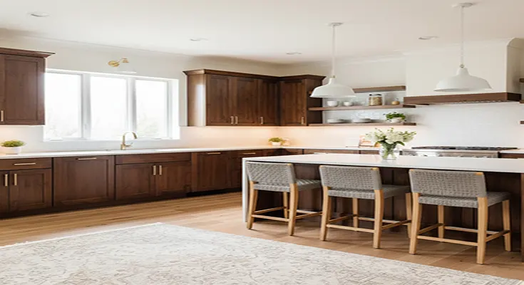 Lighten Up: How to Decorate a Dark Wood Kitchen Without Painting the Cabinets