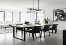 Modern Black and White Dining Room Ideas for Open Concept Living