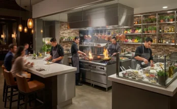 Modern Open Restaurant Kitchen Design Ideas for Customer Experience